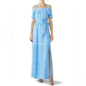 Draper James Blue Daisy Printed Maxi Dress Size 8